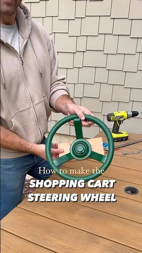 How to make the SHOPPING CART STEERING WHEEL 🛒🛞