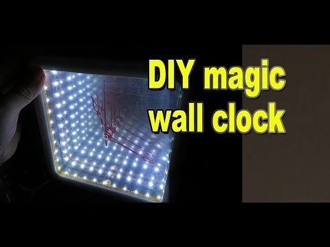 DIY magic wall clock from Secret Master / Infinity Mirror Clock