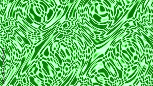 A dynamic abstract background features a mesmerizing interplay of fluid, organic shapes in shades of light blue and deep teal. The intricate network of glowing lines and evolving patterns creates a se