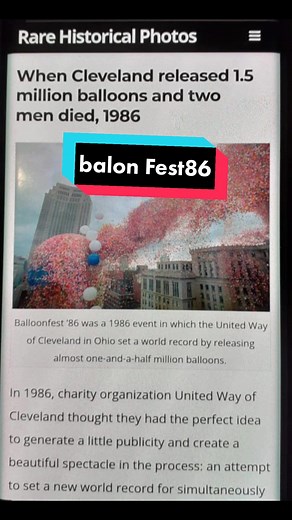 Tragedi Balloonfest '86 di Cleveland, Ohio