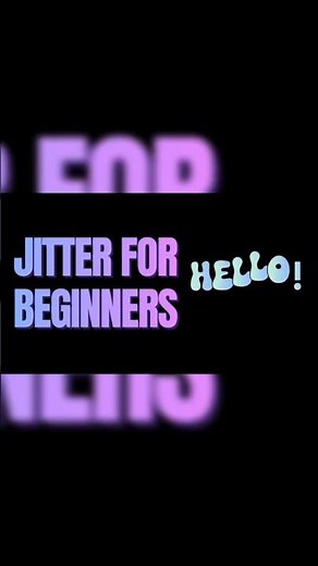 Jitter for Absolute BEGINNERS ✨ (The Easiest CRASH Course) #jitter #tutorial #motiongraphics