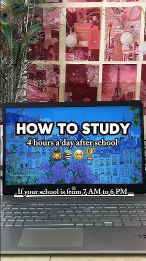How to study 4 hrs after school 🏫😭 #study #afterschool #studyschedule #studyplan #starbean
