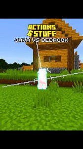 Minecraft Actions and Stuff Bedrock vs Java Part 2 #minecraft #actionsandstuff #bedrock #java #bedrockvsjava #javavsbedrock | VowLa