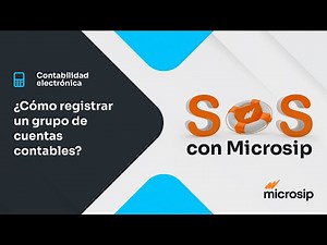 Microsip Contabilidad: Cómo registrar un grupo de cuentas contables
