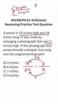 ASVAB/PiCAT Arithmetic Reasoning Practice Test Q: Ratios/Proportions #acetheasvab with #grammarhero