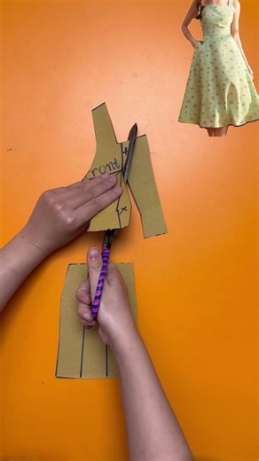 How to Draft a Flared Dress Pattern ✨ #sewing #diy #pattern