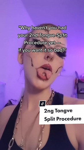 It hurted, so did my sc4rification😭💅✨ #tonguesplit #splittongue #bodymod #bodymods #alt #alttok