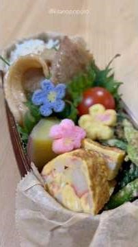 【お弁当の簡単レシピ】カニカマたまご焼き|豚の生姜焼き|JK娘の彩り弁当☘️