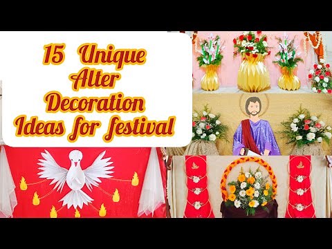 Mind blowing altar decorations for festival| church decoration ideas| diy| Kaleidoscope Creations