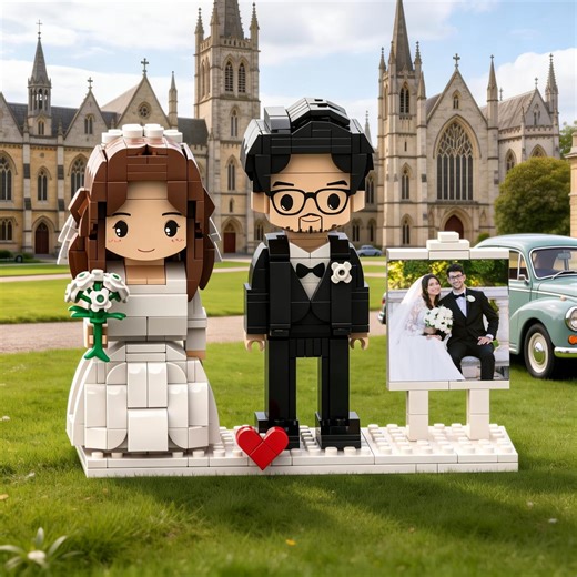 Custom LEGO Wedding Couple Figurines From Photo, Personalized Mini Block Dolls, Unique Wedding Gift for Engagement or Anniversary - Etsy