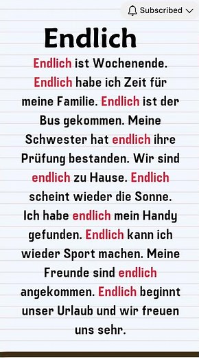 Deutsch lernen mit Endlich | Alltagssprache A1–A2 einfach erklärt