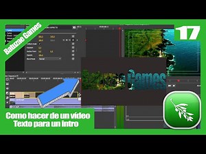 Como hacer vídeo texto para una intro con Olive vídeo editor - Batuzae Games