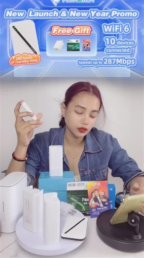 【Official warranty】Flymodem Mini Wifi Portable Pocket Poket 4G Sim Card Modified Unlocked Wifi Mifi Router Support Unlimited Data Simkad