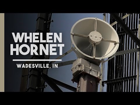 Whelen Hornet | Alert | Wadesville, IN (Posey Co.Tornado Siren Test)