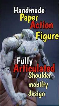New Shoulder Mobility Design | Paper Action Figure #actionfigures