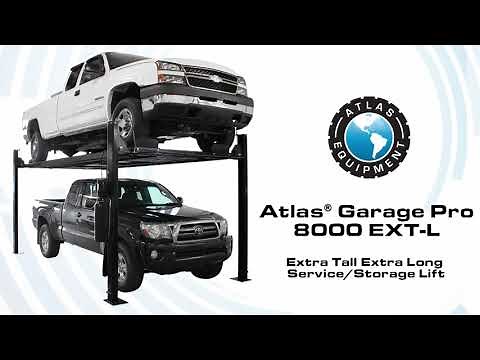 Atlas® Garage Pro 8000 EXT-L 4 Post Lift (EXTRA TALL, EXTRA LONG)