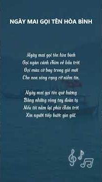 Ngày Mai Gọi Tên Hòa Bình (lời 1) - Nhạc Hay Việt Nam AI | Lyric Video #shorts #lyricvideo #nhacAI