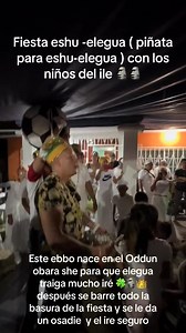 FIESTA ESHU ELEGGUA, piñata para eshu ELEGGUA, con los niños de ILE. | LUYLI