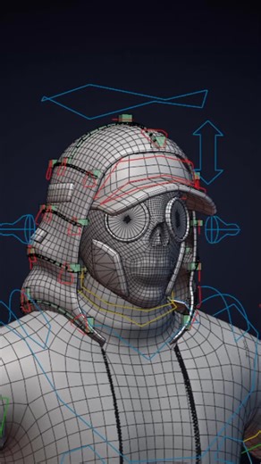 Technical 3D Artist 🇬🇧🇳🇬 on Instagram: "Experimented on this hoodie rig in Blender. Automatically follows the head while up, and stops following while down 😌, with one control. Character made by @akinyotuntolu. Rig for @laudacartoons #blender3d #hoddie #blender #b3d #rigging #riggingartist #fyp #riggingreels #explorepage #foryoupagereels #blenderartists #riggingpro"