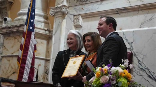 Nancy Pelosi returns to Maryland for awards, mother's Hall of Fame induction