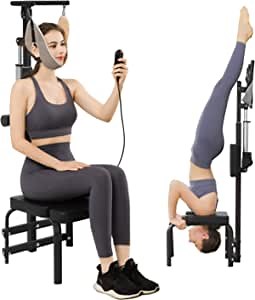 Electric Cervical Neck Traction Device for Neck Pain Relief - Electric Neck Stretcher Neck Support Brace Multifunctional Neck Decompressor for Home Use