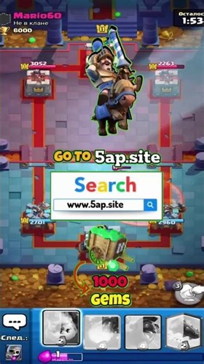 Clash Royale Free Gems Tutorial 💎⚡ #ClashRoyale #FreeGems #Supercell .