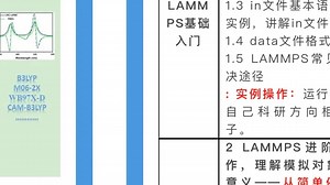 【材料化学】-【Gaussian量子化学计算】与【LAMMPS分子动力学模拟】