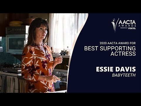 Essie Davis wins Best Supporting Actress | 2020 AACTA Awards (In Room)