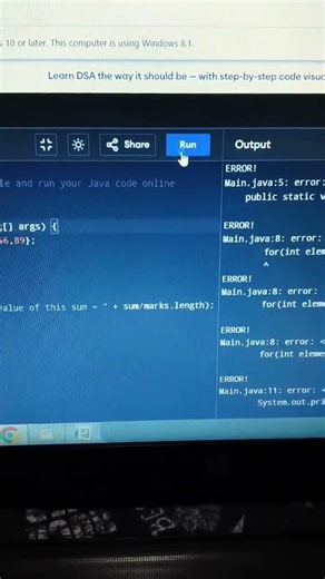 8th program of java, sum of array
