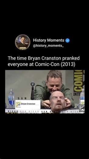 History Moments | Back in 2013, Bryan Cranston pulled off a legendary prank at San Diego Comic‑Con, sneaking through the crowd in a hyper-realistic mask of... | Instagram