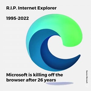 12K views · 18 reactions | Microsoft is finally retiring its Internet Explorer on Wednesday, putting an end to a quarter-century-old app while also sparking a small panic among businesses and government agencies that built internal systems around the unpopular browser. | Bloomberg Originals | Facebook
