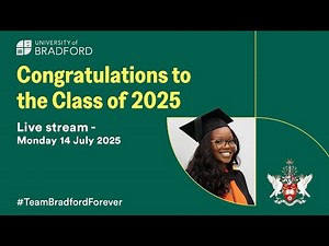 Summer Graduations 2025 - Monday 14th July 2025