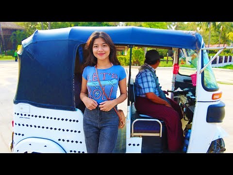 Tuk Tuk tour around Ngwe Saung Beach
