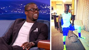 Kevin Hart shares a photo of his "highlighter running outfit." #CONAN | Team Coco