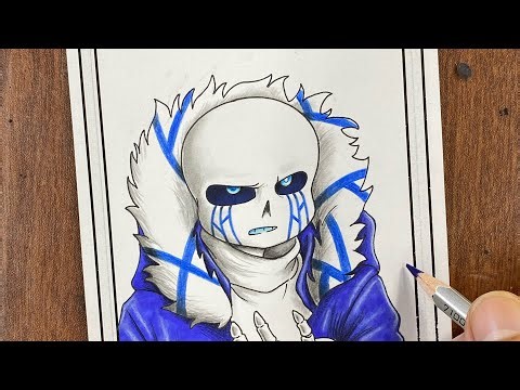 Cách vẽ Sans error 404 | how to draw sans