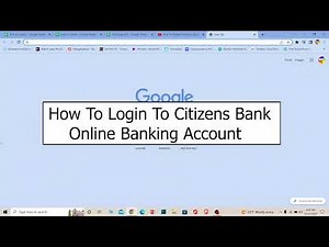 How To Login To Citizens Bank Online Banking Account (2023) | Citizens Bank Online Login