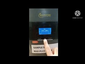 How to install Max+ 1/2/3 Kva Microtek Online Ups and set Display settings
