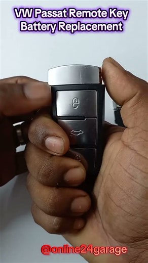 VW Passat Remote Key Battery Replacement #automobile #mechanic #service #vw #passat #code
