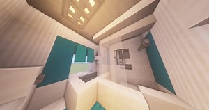 5x5 Bathroom Design   Tutorial Minecraft Map