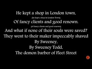 The Ballad of Sweeney Todd Lyric Video