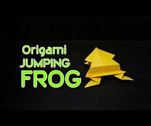 Origami Jumping Frog: How to Make Origami Jumping Frog (Traditional Design)