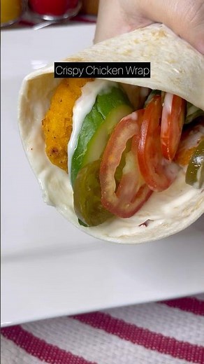 Crispy Chicken Wrap Recipe | Dinner Idea