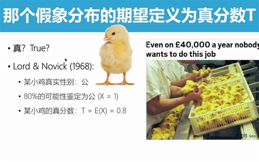 经典测验理论（CTT）1.1定义X和T——对T的错误理解