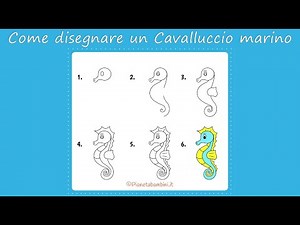 Come Disegnare un Cavalluccio Marino | Tutorial