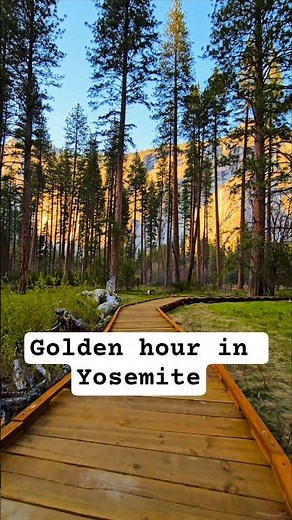 Golden hour magic in Yosemite National Park ✨️ #beautiful #travel #explore