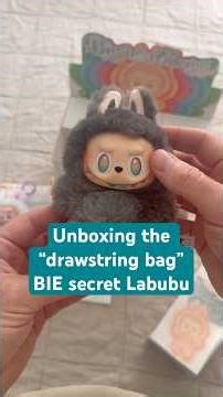 Unboxing the new “drawstring bag” secret Id Labubu from Pop Mart Big Into Energy blind boxes #plush