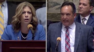 State senate session descends into chaos