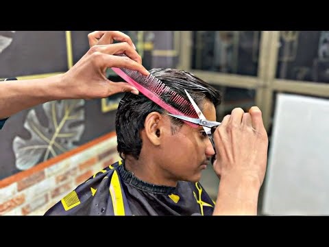 ASMR LONG HAIRCUT ✂️ IN REAL BARBER SHOP BY YOUNG BARBER | VERY RELAXING & SLEEPING SOUNDS 😴💈