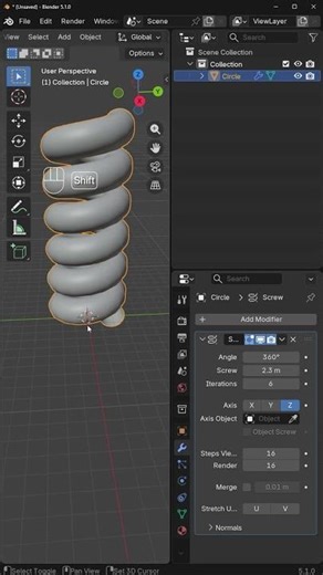 How to Create a Spring in Blender