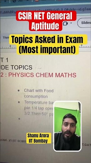 CSIR NET General aptitude ques asked in shift 1 || Csir net general aptitude PYQ || Shanu Arora